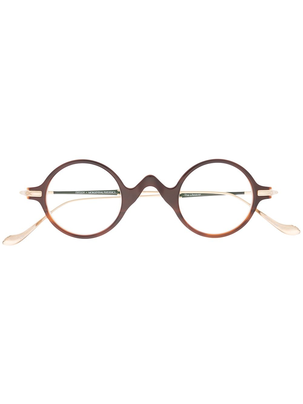 Matsuda round-frame glasses - Brown von Matsuda