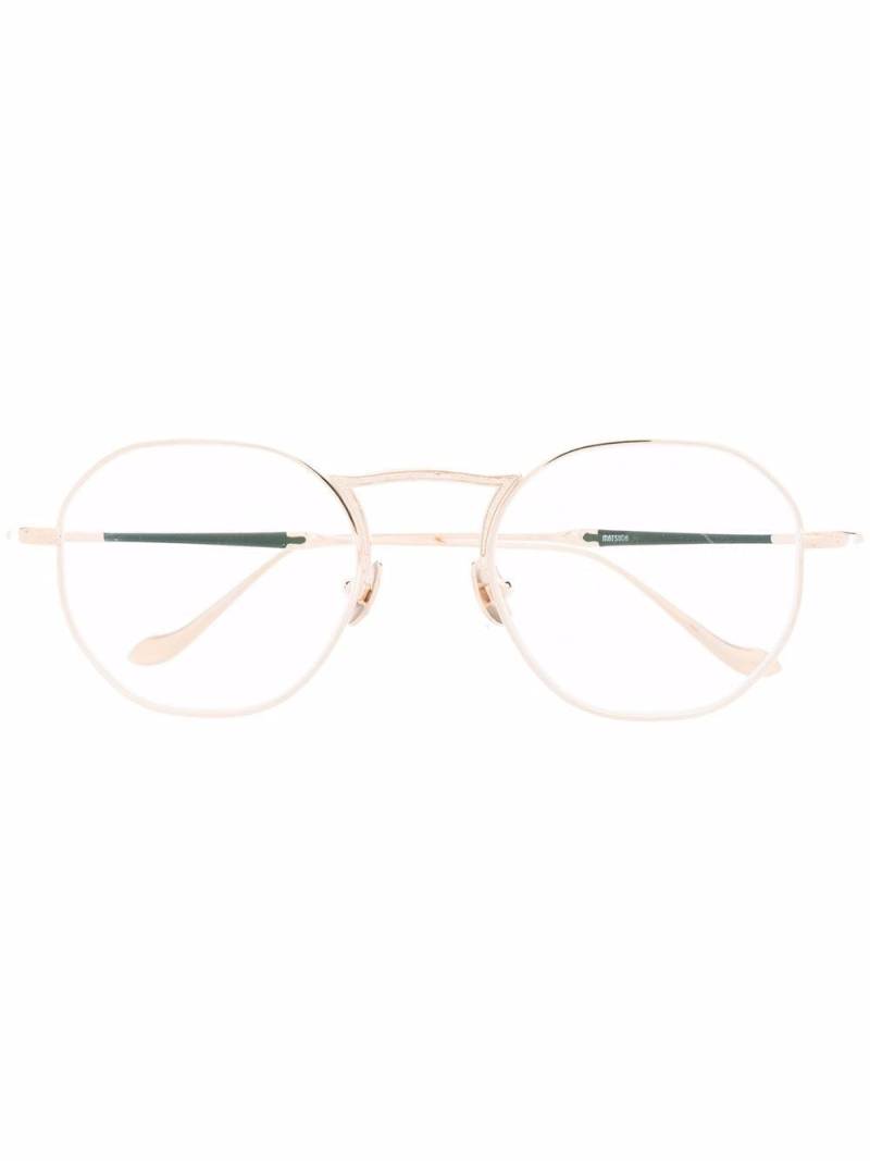 Matsuda round-frame glasses - Gold von Matsuda