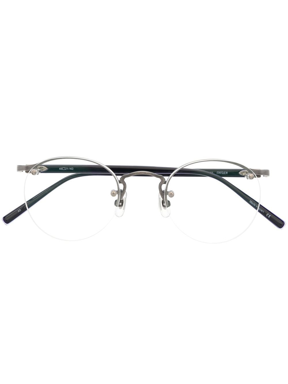 Matsuda round-frame glasses - Silver von Matsuda