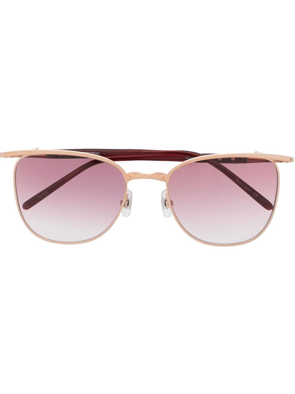 Matsuda round-frame pink-tinted sunglasses - Gold von Matsuda