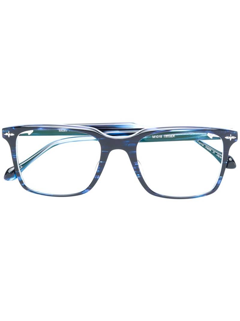 Matsuda square frame glasses - Blue von Matsuda