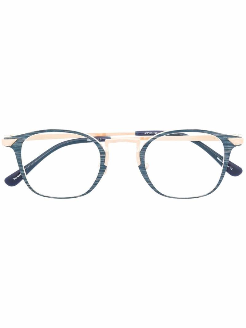 Matsuda two-tone square-frame glasses - Blue von Matsuda