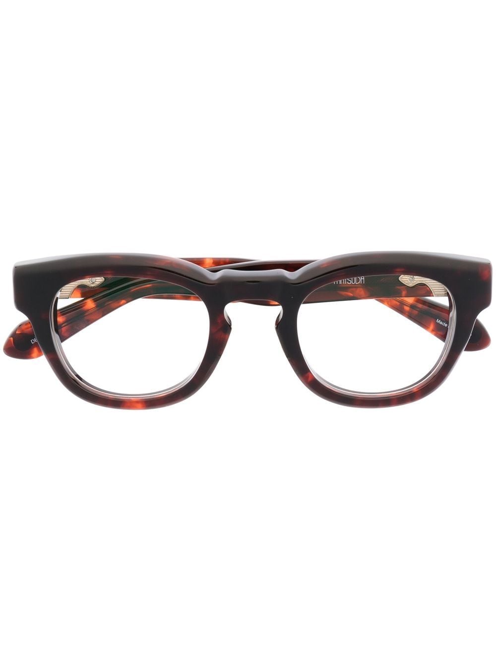 Matsuda wayfarer-frame optical glasses - Brown von Matsuda