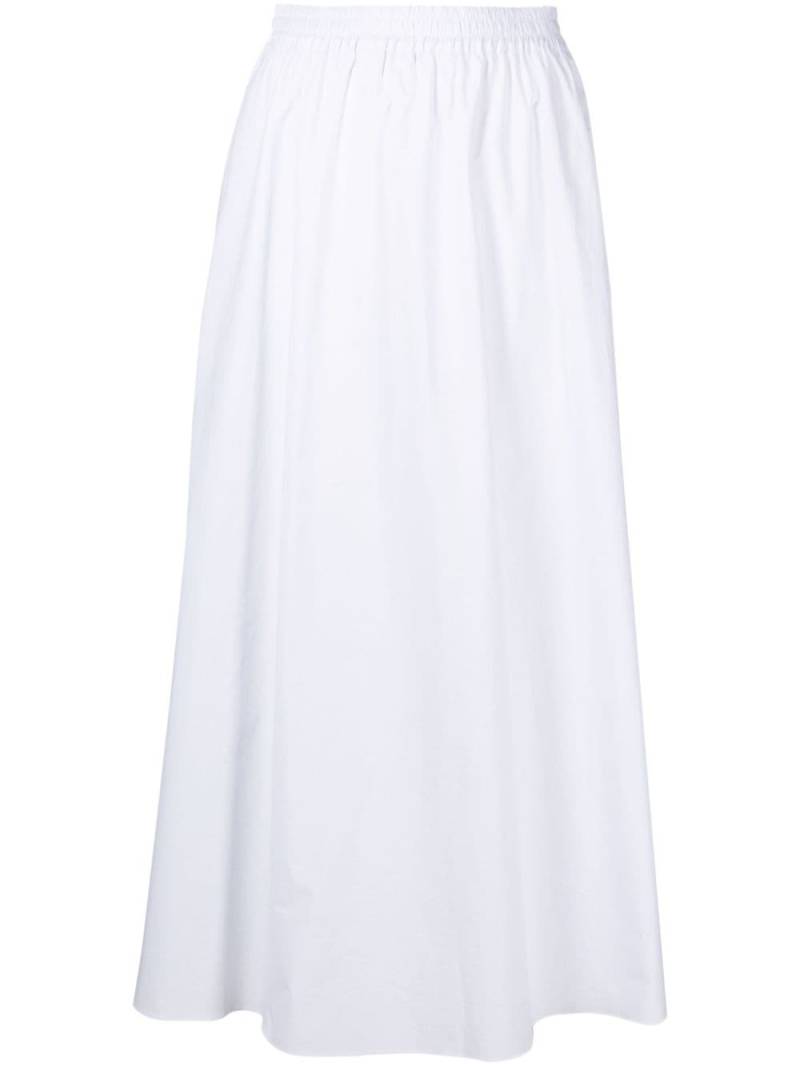 Matteau Everyday elasticated-waist full skirt - White von Matteau