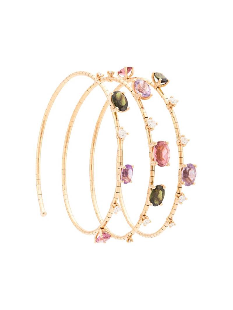 Mattia Cielo 18kt rose gold Rugiada mixed gemstone bangle von Mattia Cielo