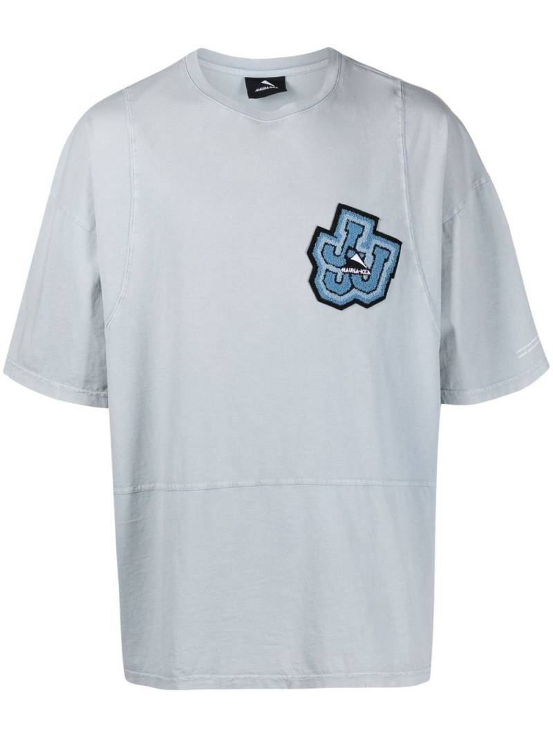 Mauna Kea logo-patch cotton T-Shirt - Blue von Mauna Kea