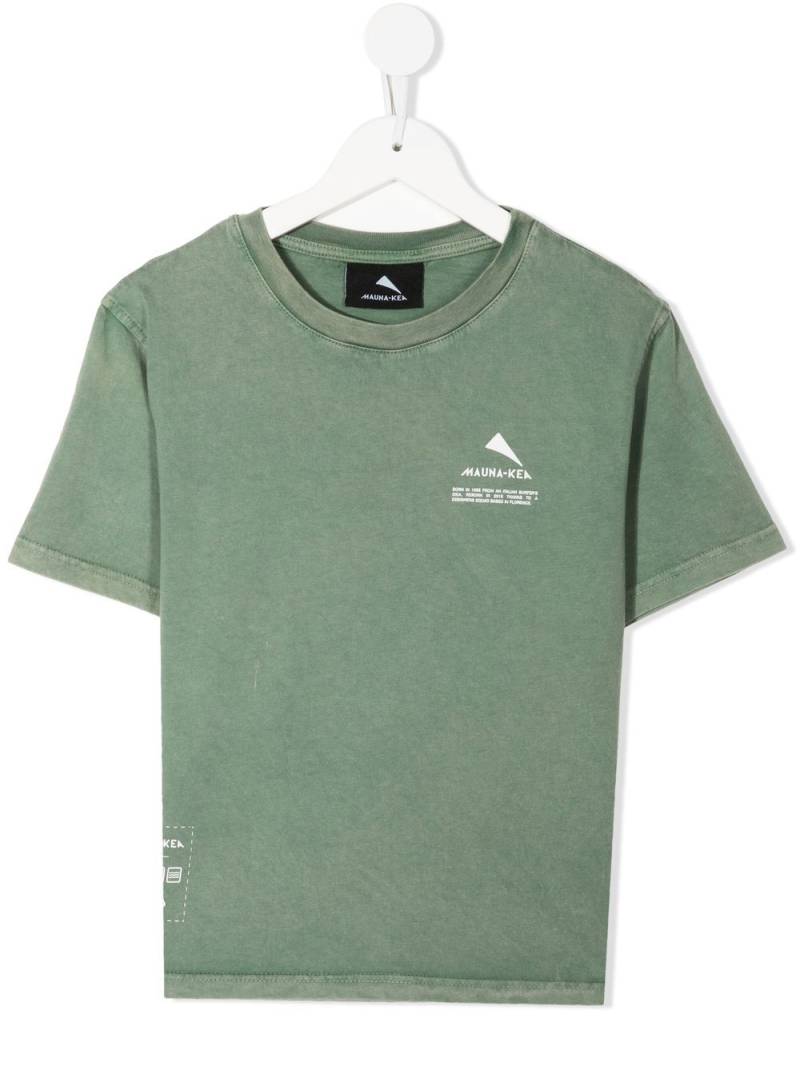 Mauna Kea logo print cotton T-shirt - Green von Mauna Kea
