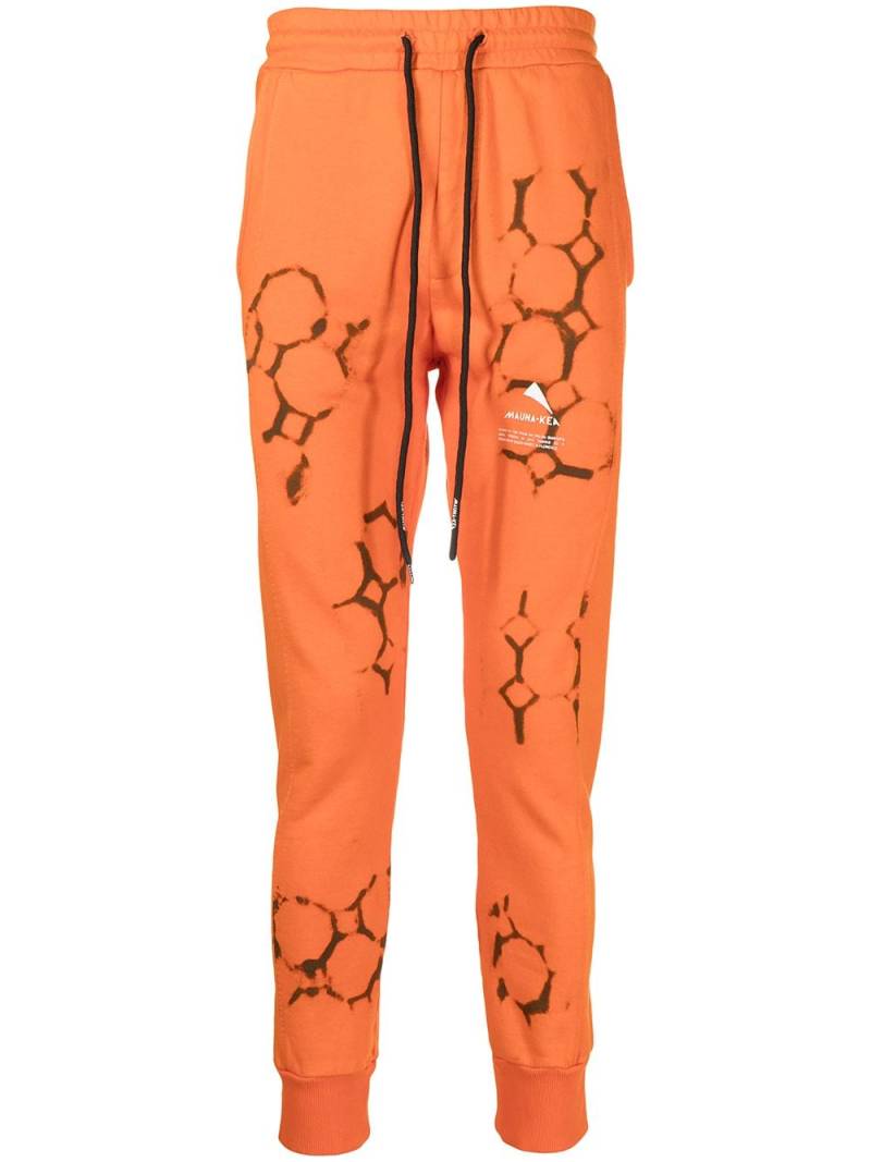 Mauna Kea logo-print detail track pants - Orange von Mauna Kea