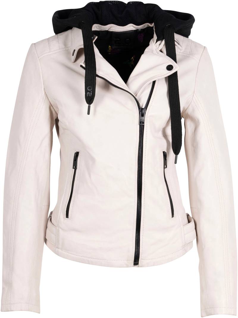 Mauritius Lederjacke »2Wrinko SF«, mit Kapuze, mit Zipper am Ärmelabschluss, mit Kapuze, mit Schultersteppung von Mauritius