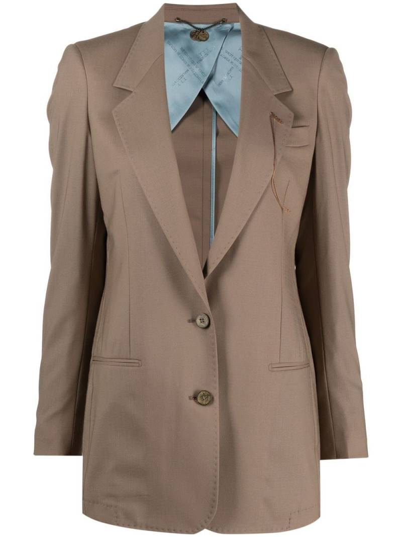 Maurizio Miri notched-collar single-breasted blazer - Brown von Maurizio Miri