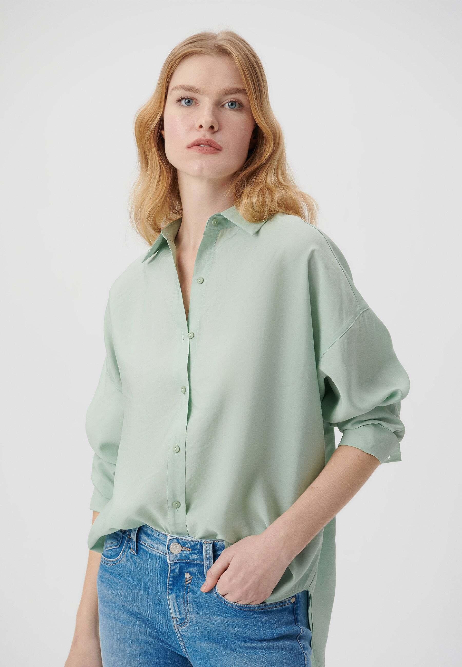 Blusen Long Sleeve Shirts Damen Mint XS von Mavi