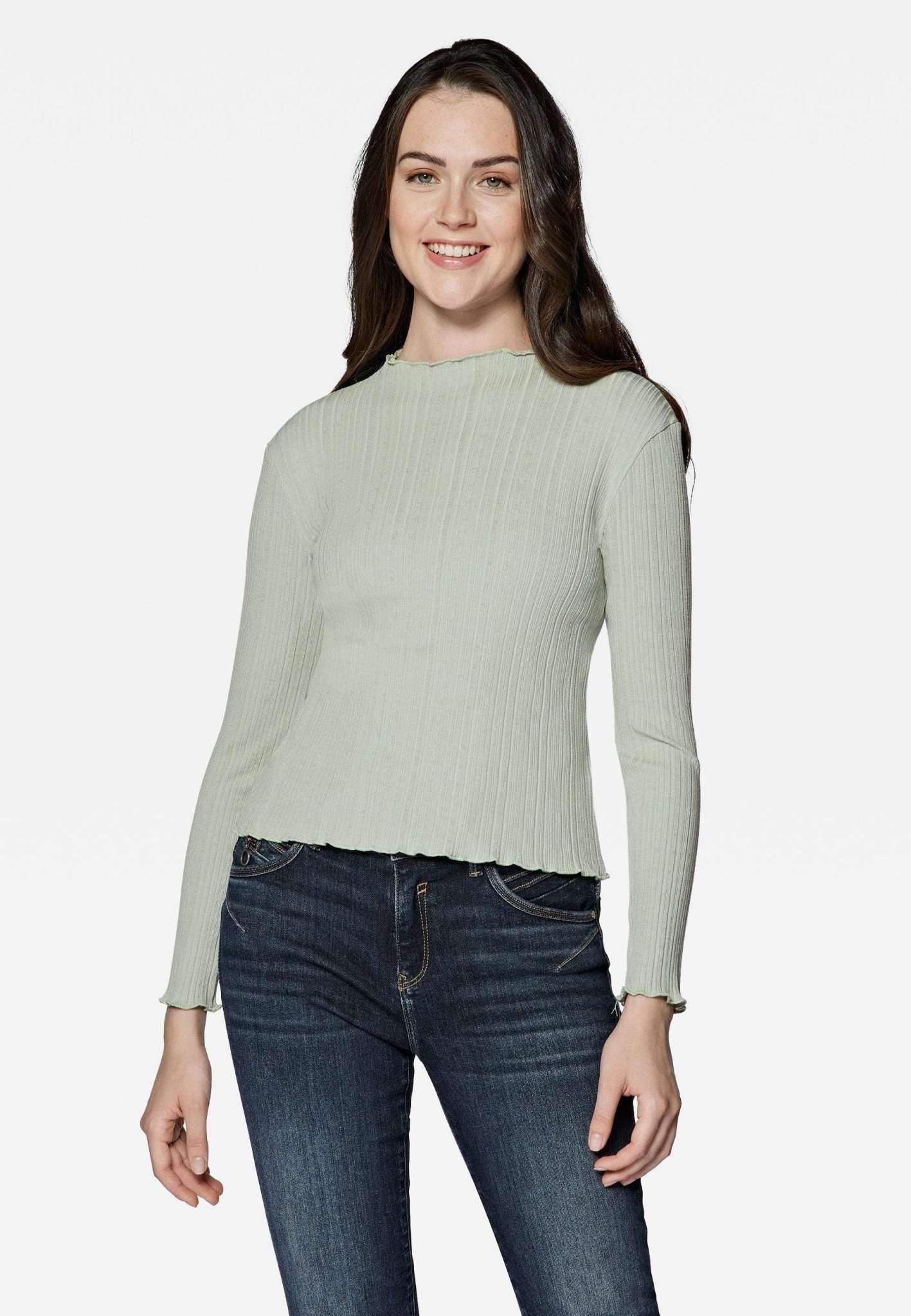 Langarmshirts Long Sleeve Top Damen Mint S von Mavi