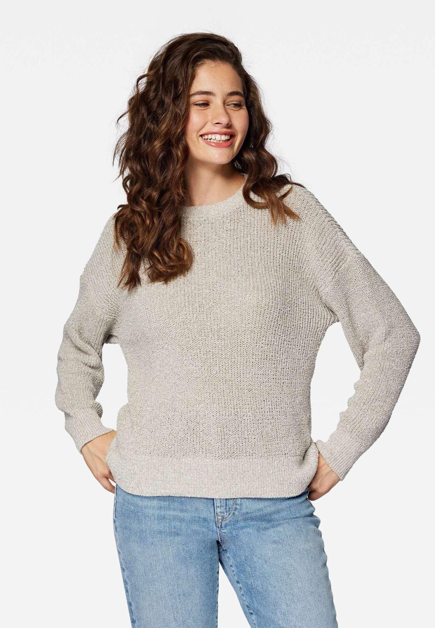 Pullover Crew Neck Sweater Damen Beige L von Mavi
