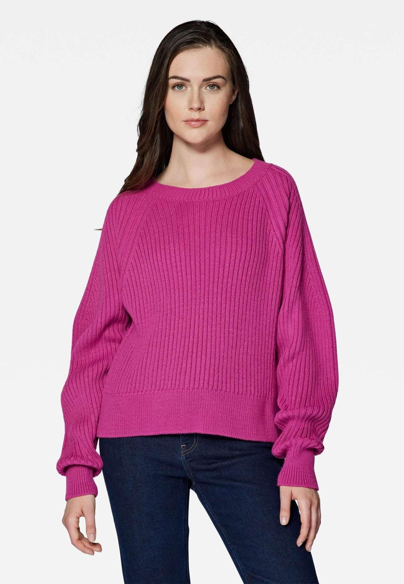 Pullover Crew Neck Sweater Damen Pink L von Mavi