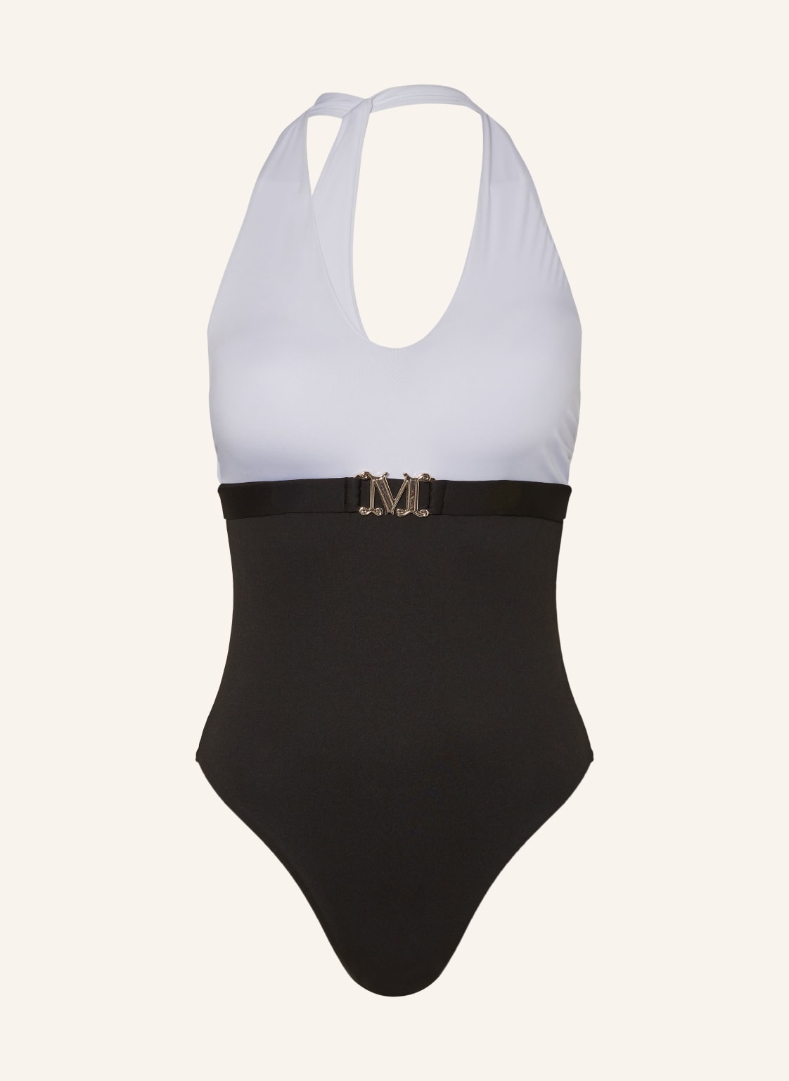 Max Mara Beachwear Neckholder-Badeanzug Carlotta schwarz von Max Mara BEACHWEAR