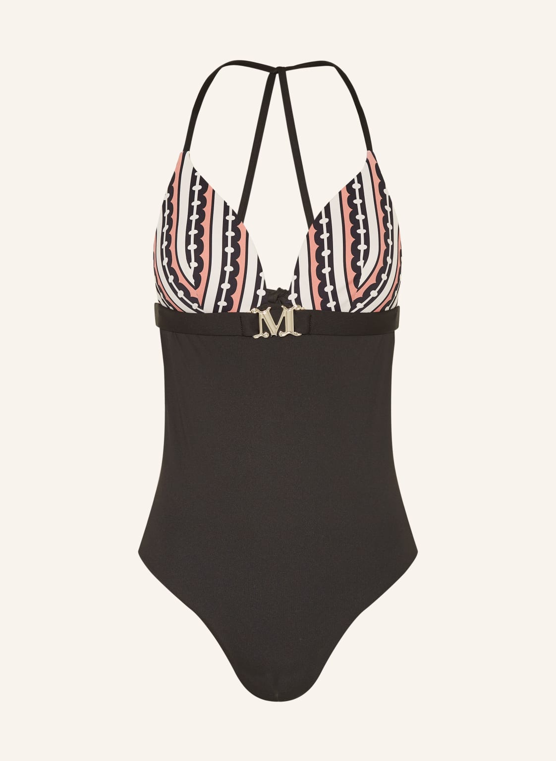 Max Mara Beachwear Neckholder-Badeanzug Clotilde schwarz von Max Mara BEACHWEAR