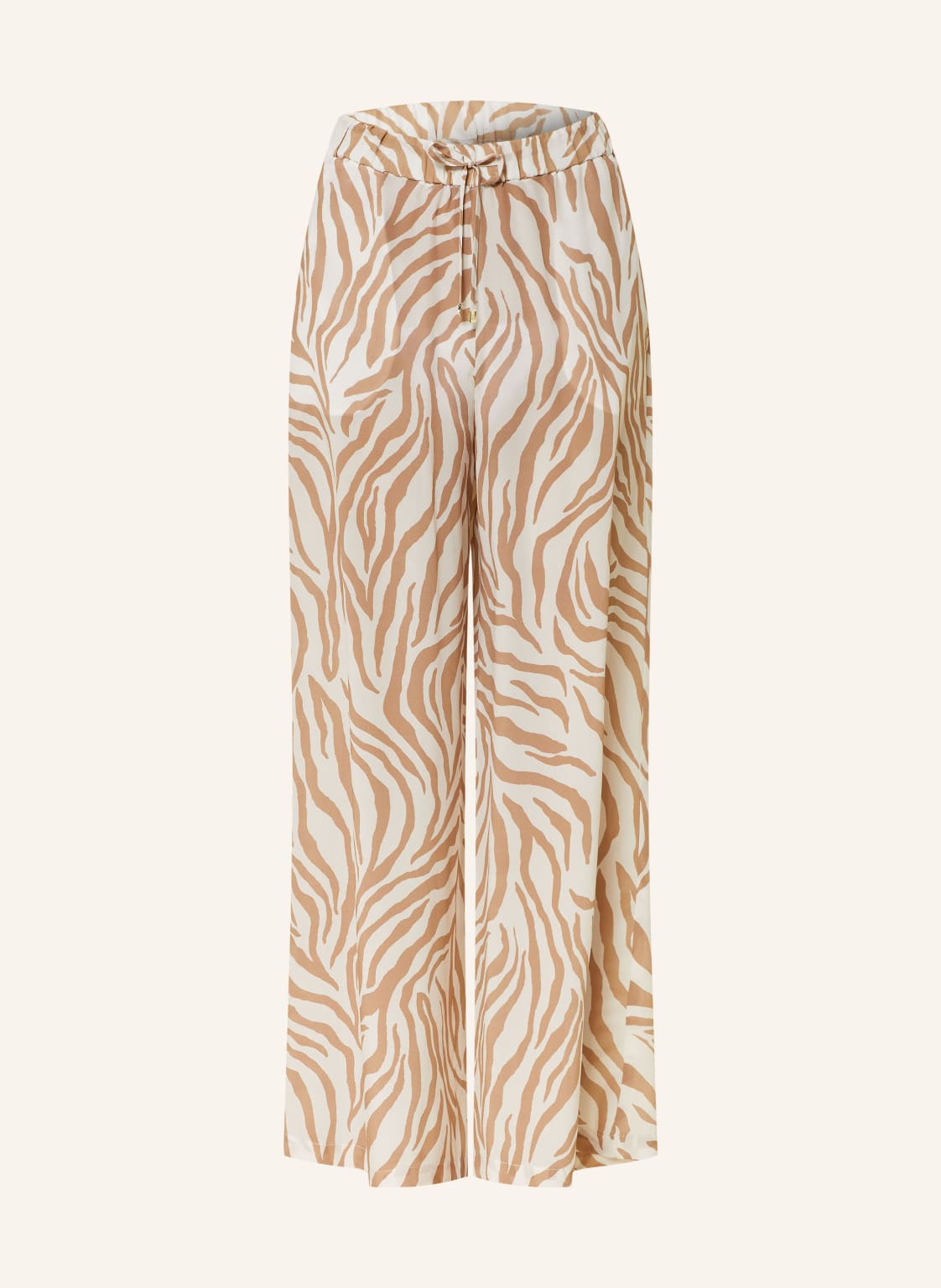 Max Mara Beachwear Seidenhose Flavia beige von Max Mara BEACHWEAR