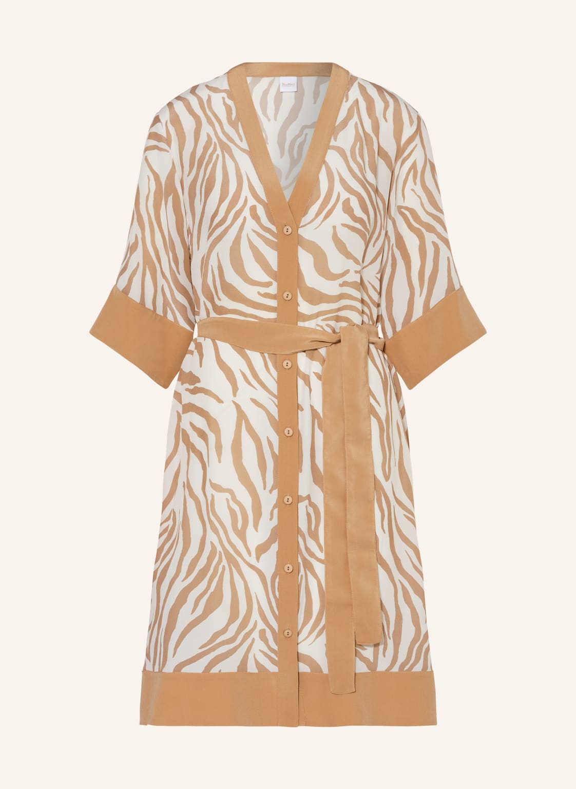 Max Mara Beachwear Strandkleid Ostenda Aus Seide beige von Max Mara BEACHWEAR