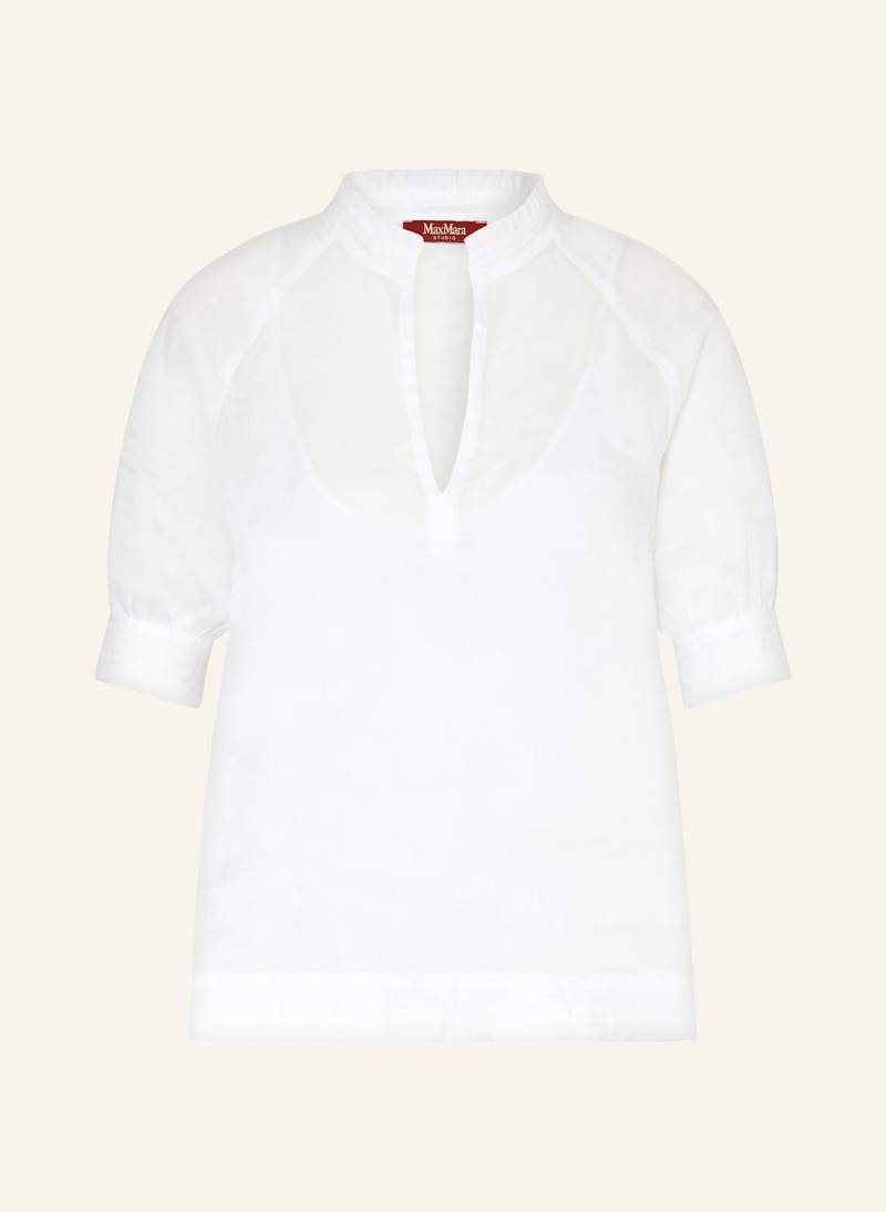Max Mara Studio Bluse Orvieto Mit Rüschen weiss von Max Mara STUDIO