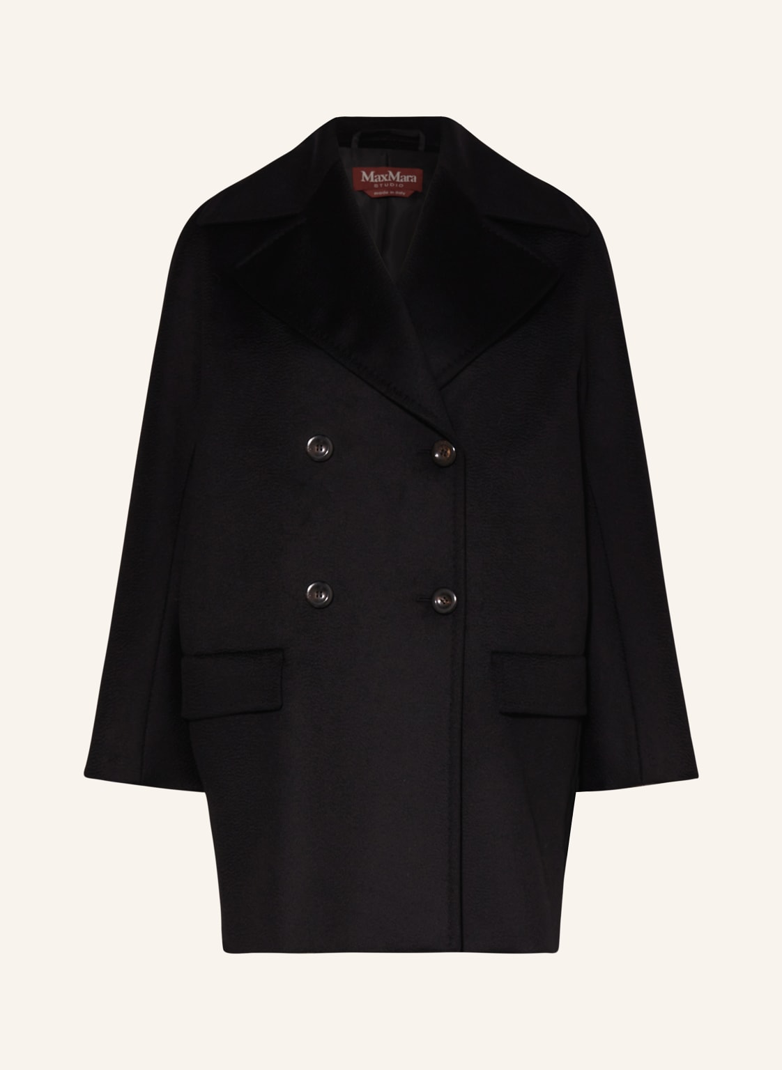 Max Mara Studio Cabanjacke Kent schwarz Max Mara Studio Cabanjacke Kent schwarz von Max Mara STUDIO