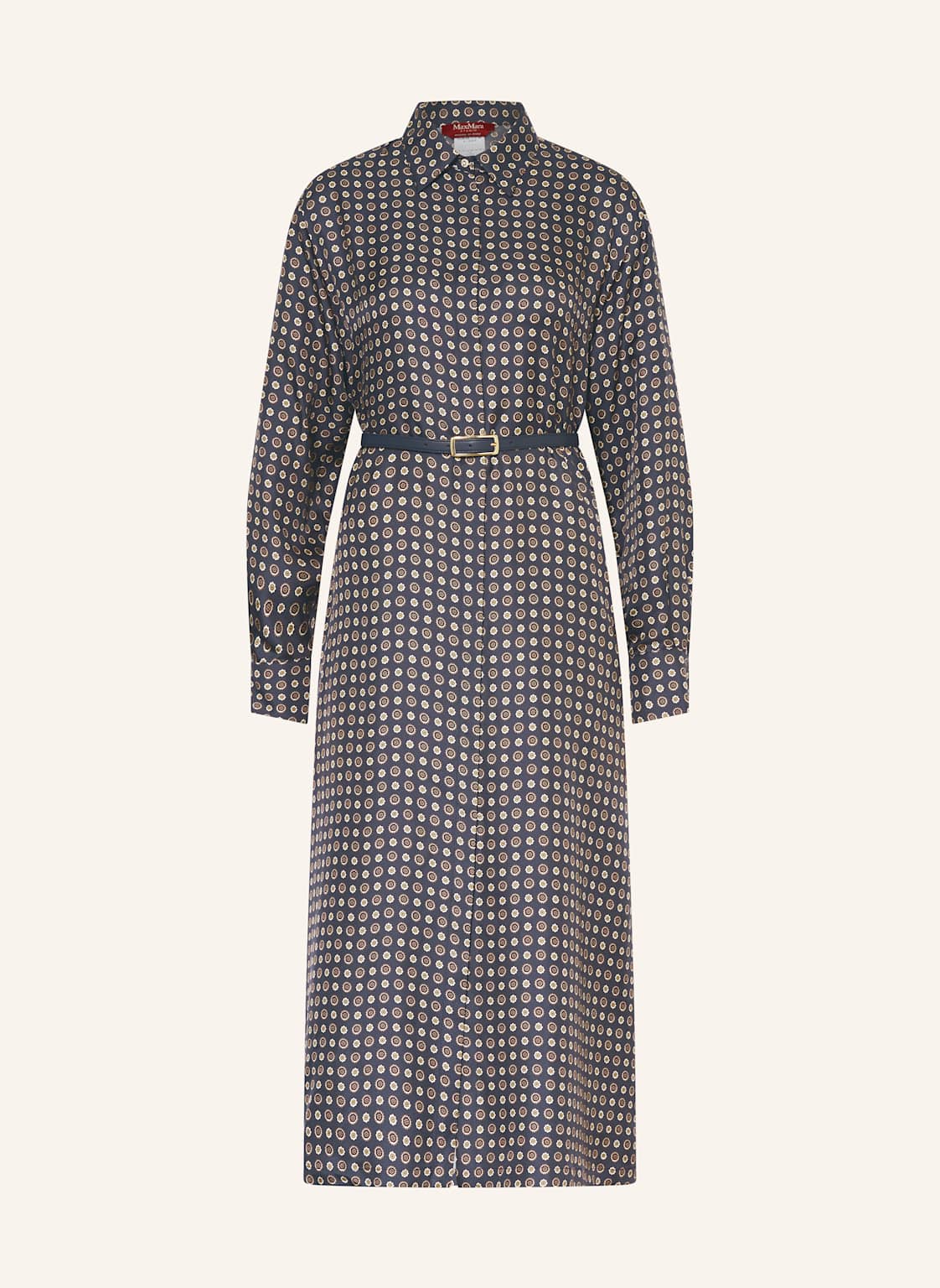 Max Mara Studio Hemdblusenkleid Mister Aus Seide blau von Max Mara STUDIO
