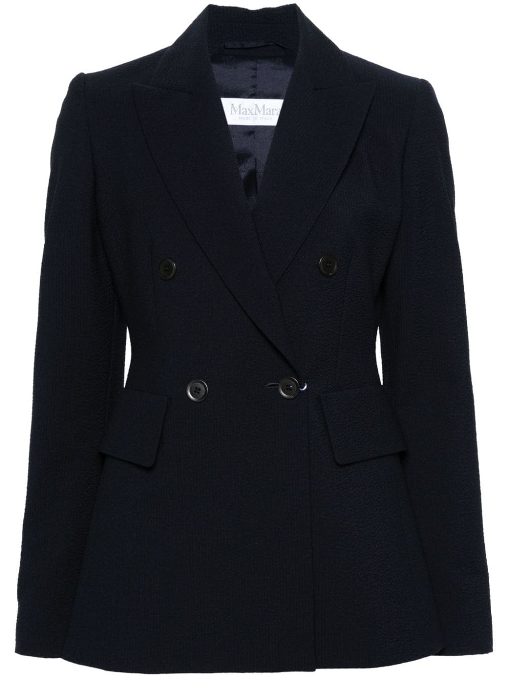 Max Mara Albero seersucker blazer - Blue von Max Mara