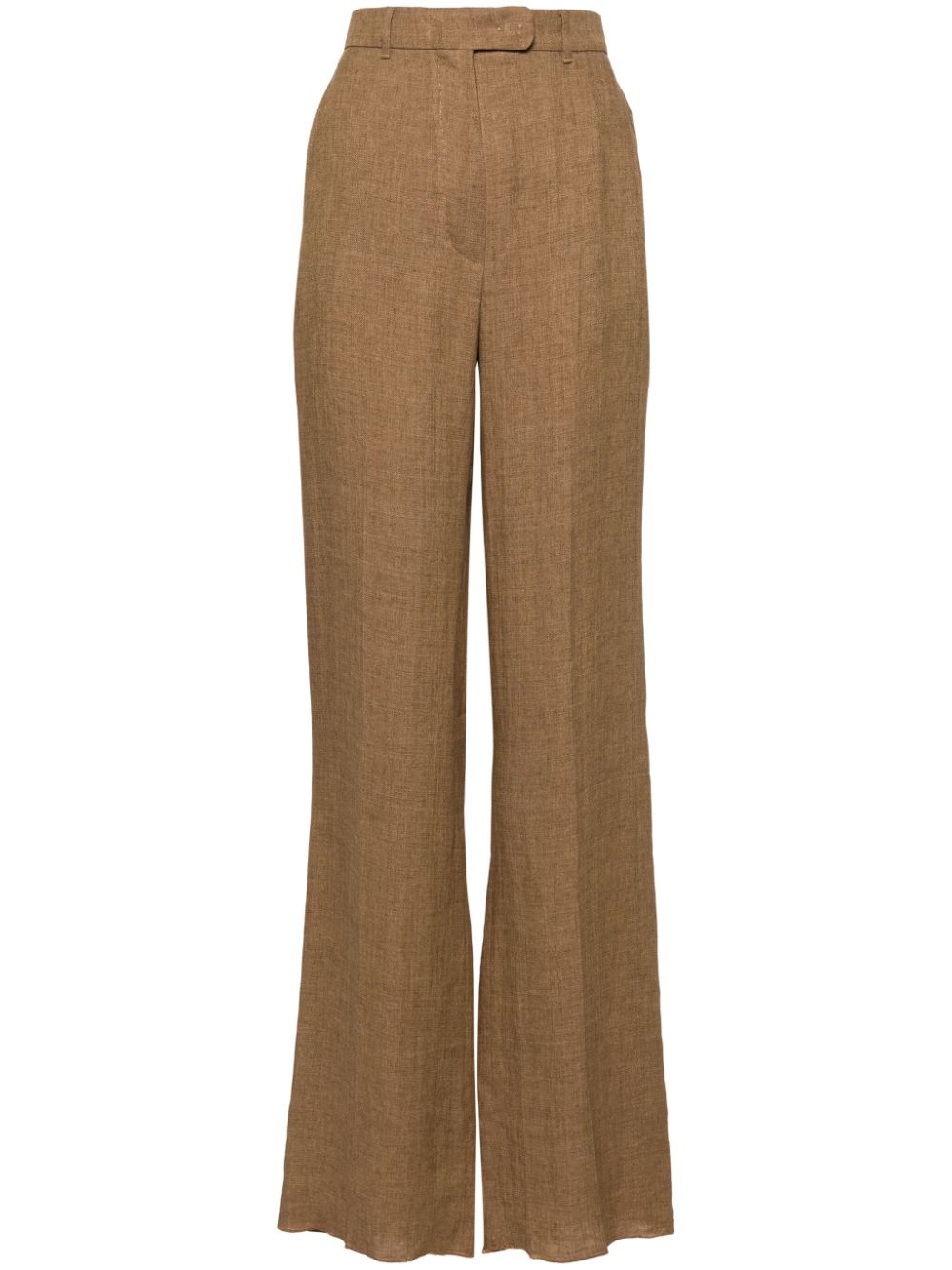 Max Mara Alcano linen palazzo pants - Brown von Max Mara