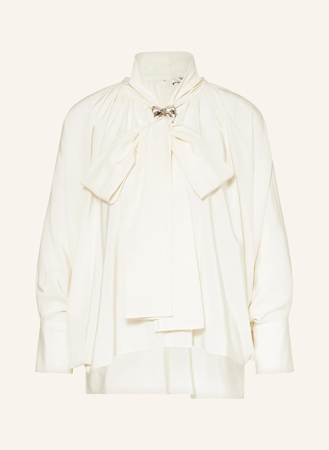 Max Mara Blusenshirt Leonida Aus Seide Mit Schluppe weiss Max Mara Blusenshirt Leonida Aus Seide Mit Schluppe weiss von Max Mara