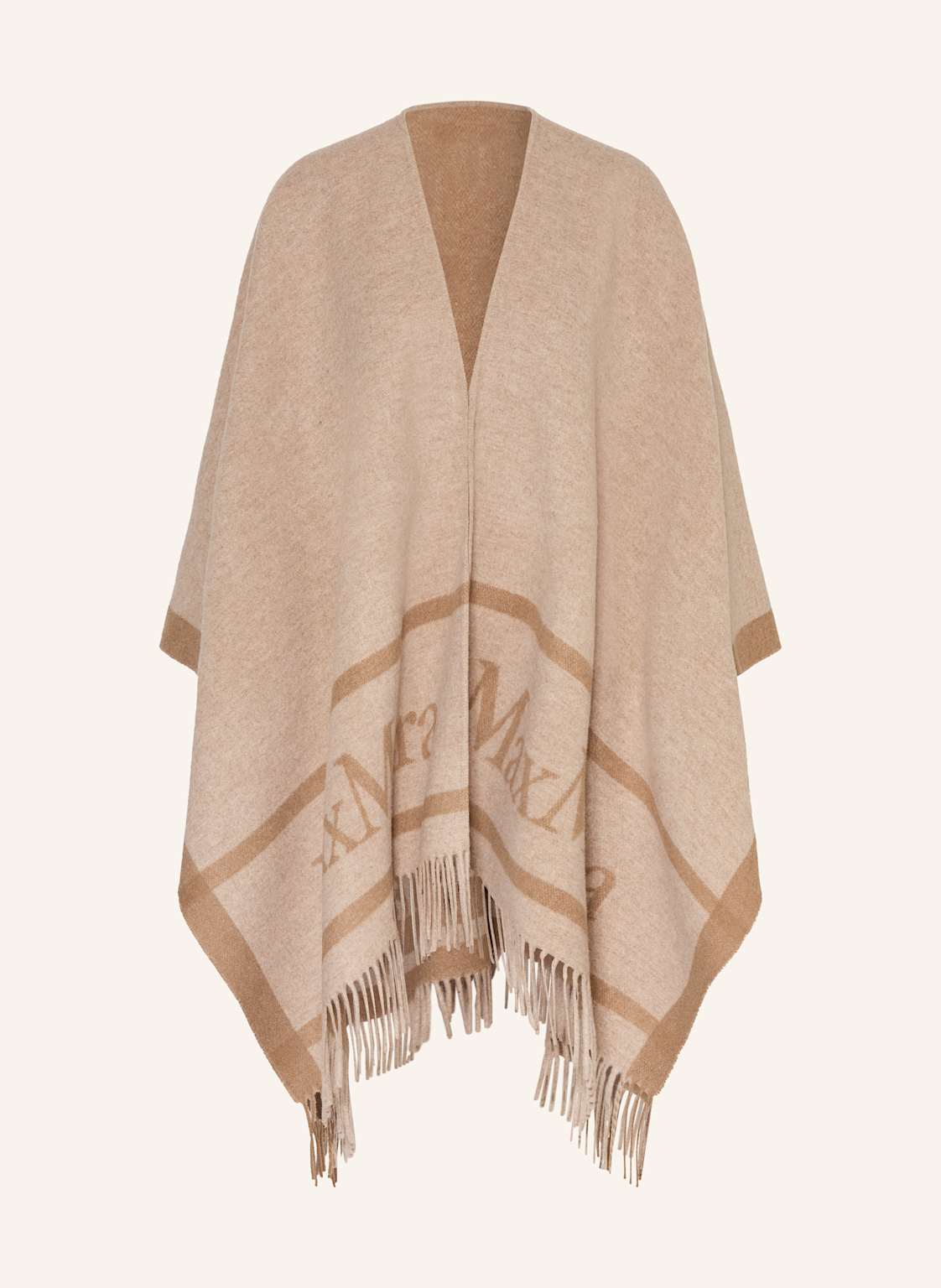 Max Mara Jacquard-Cape Hilde beige Max Mara Jacquard-Cape Hilde beige von Max Mara