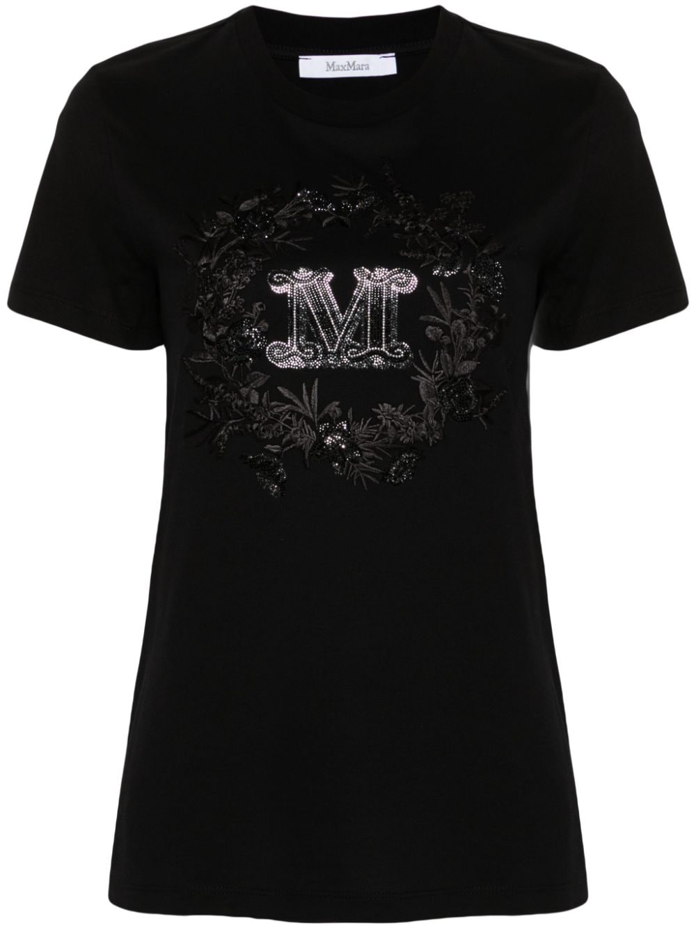 Max Mara M Monogram-embellished T-shirt - Black von Max Mara