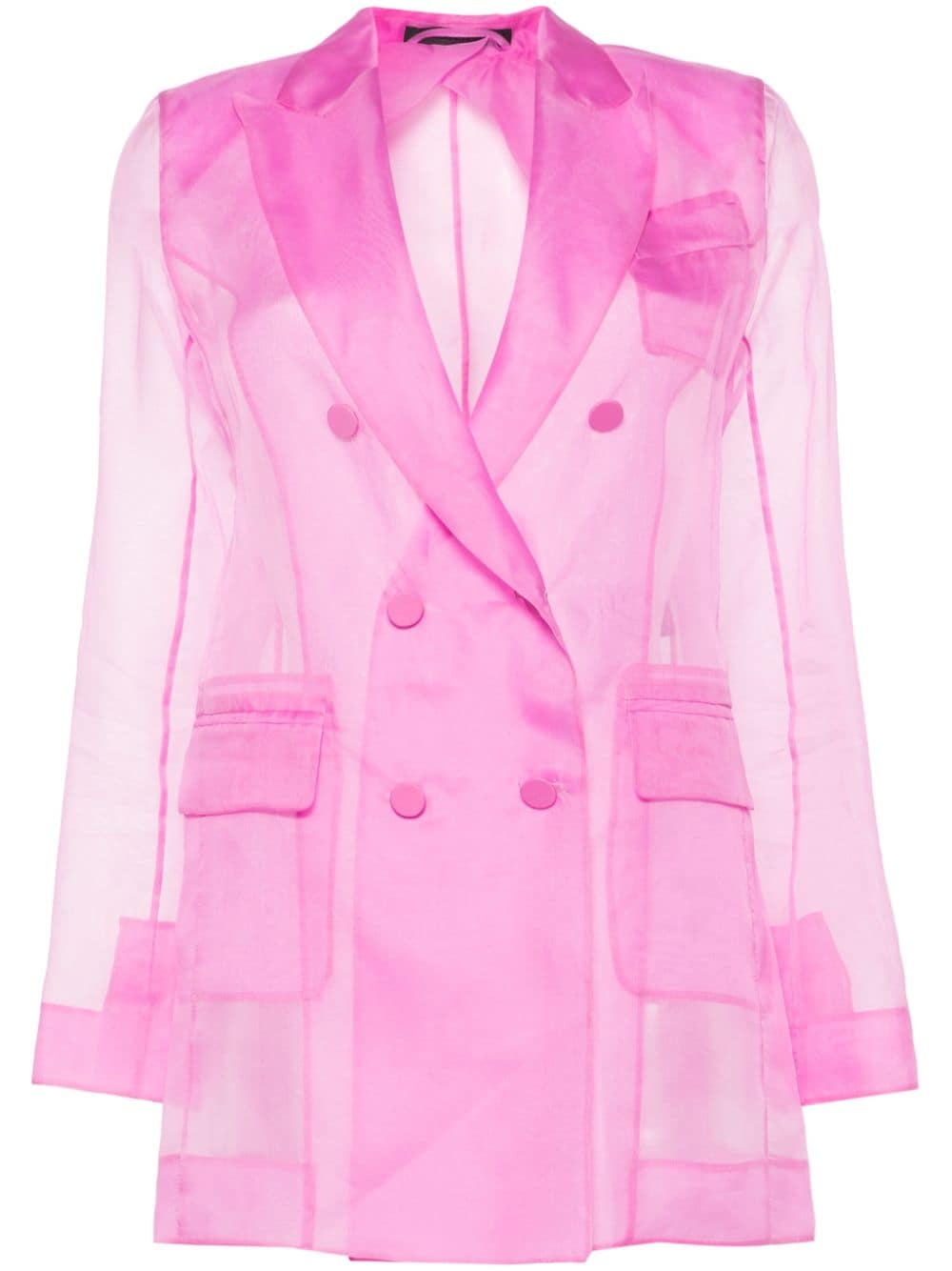 Max Mara Negrar silk double-breasted blazer - Pink von Max Mara