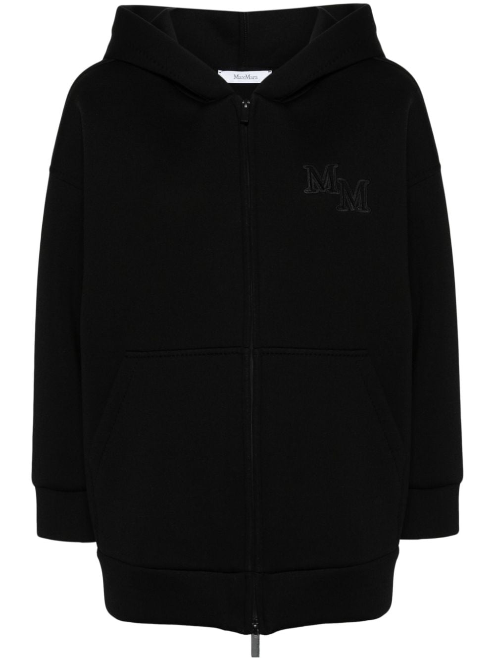 Max Mara Obbia scuba hooded jacket - Black von Max Mara