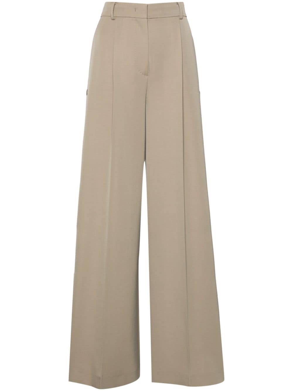 Max Mara Segale high-waist wide-leg trousers - Green von Max Mara