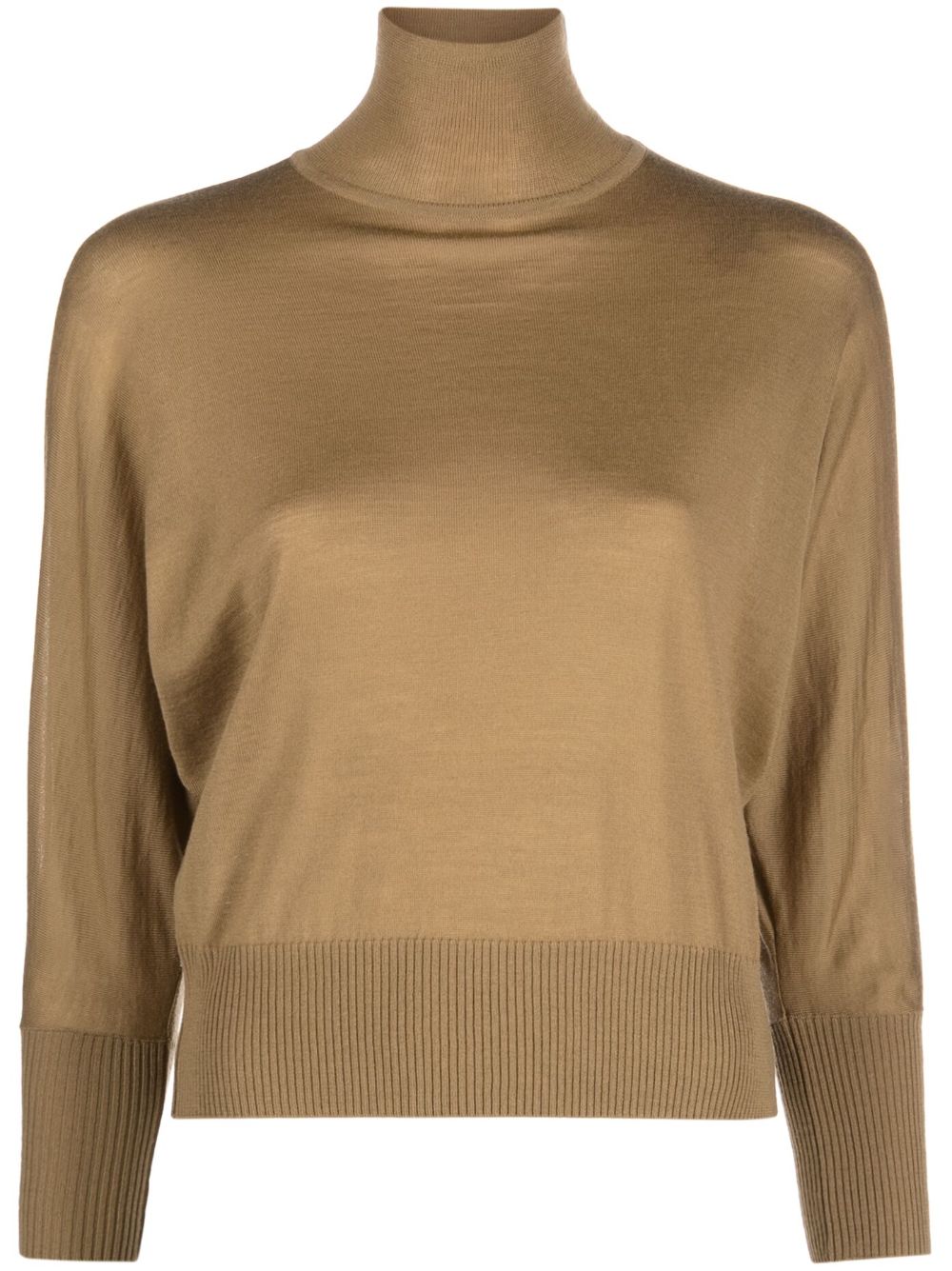 Max Mara Talea roll-neck wool jumper - Brown von Max Mara