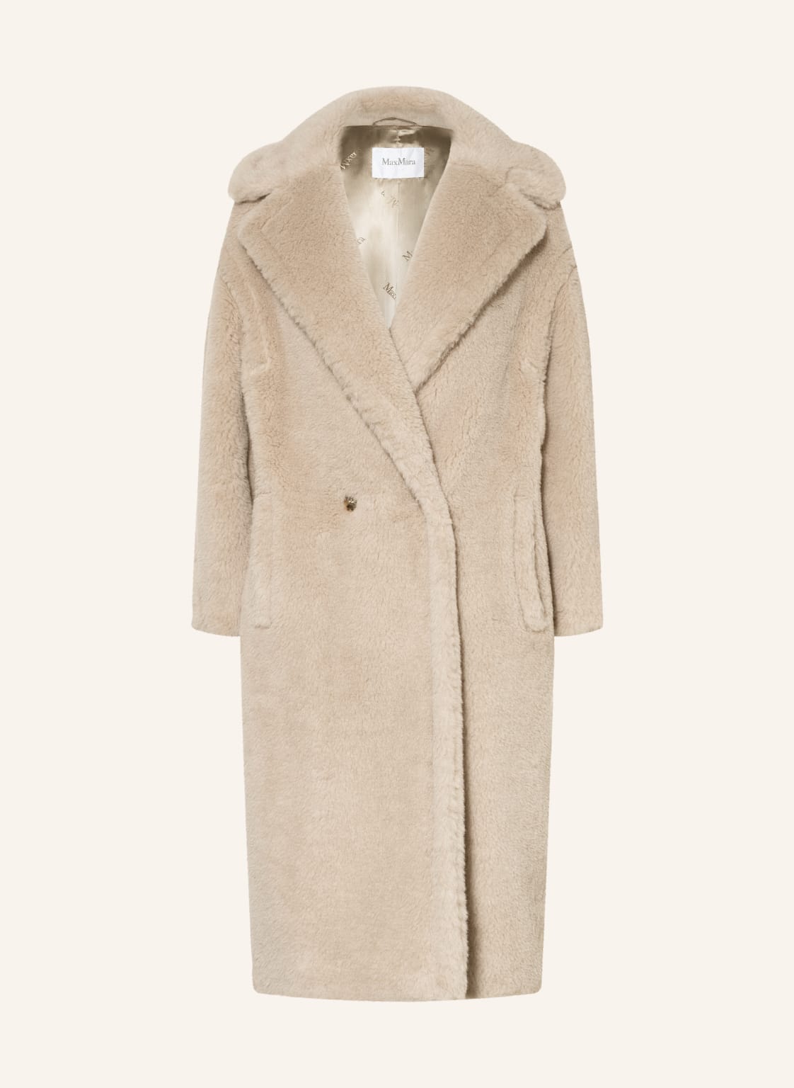 Max Mara Teddyfell-Mantel Tedgirl Mit Alpaka beige von Max Mara