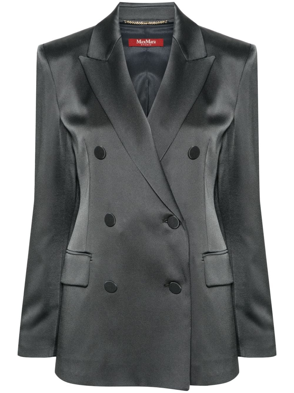 Max Mara Teiera satin blazer - Grey von Max Mara