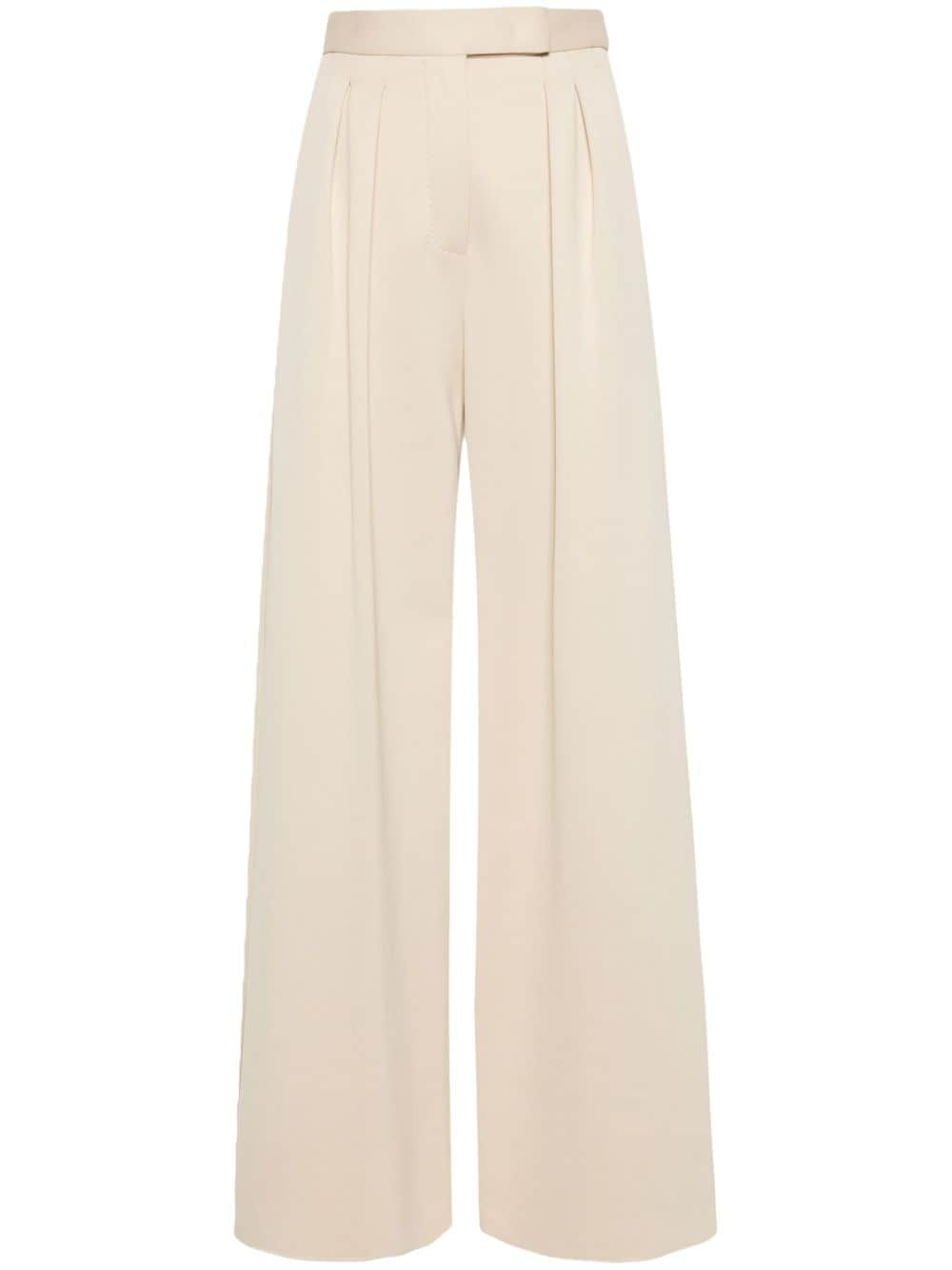 Max Mara Zinnia wide-leg pleated trousers - Neutrals von Max Mara