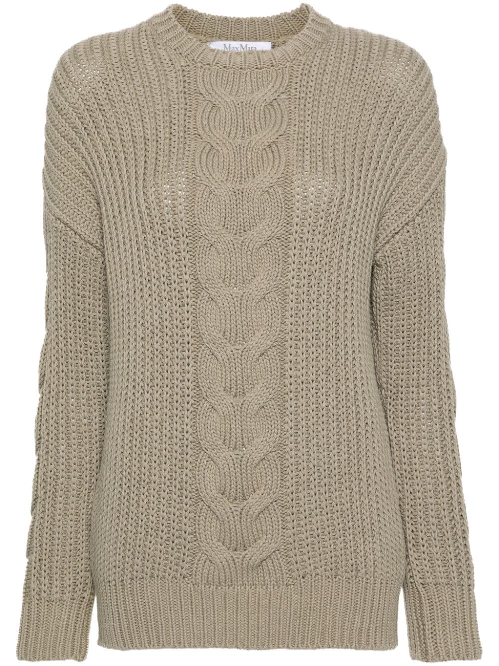 Max Mara chunky cable knit jumper - Green von Max Mara