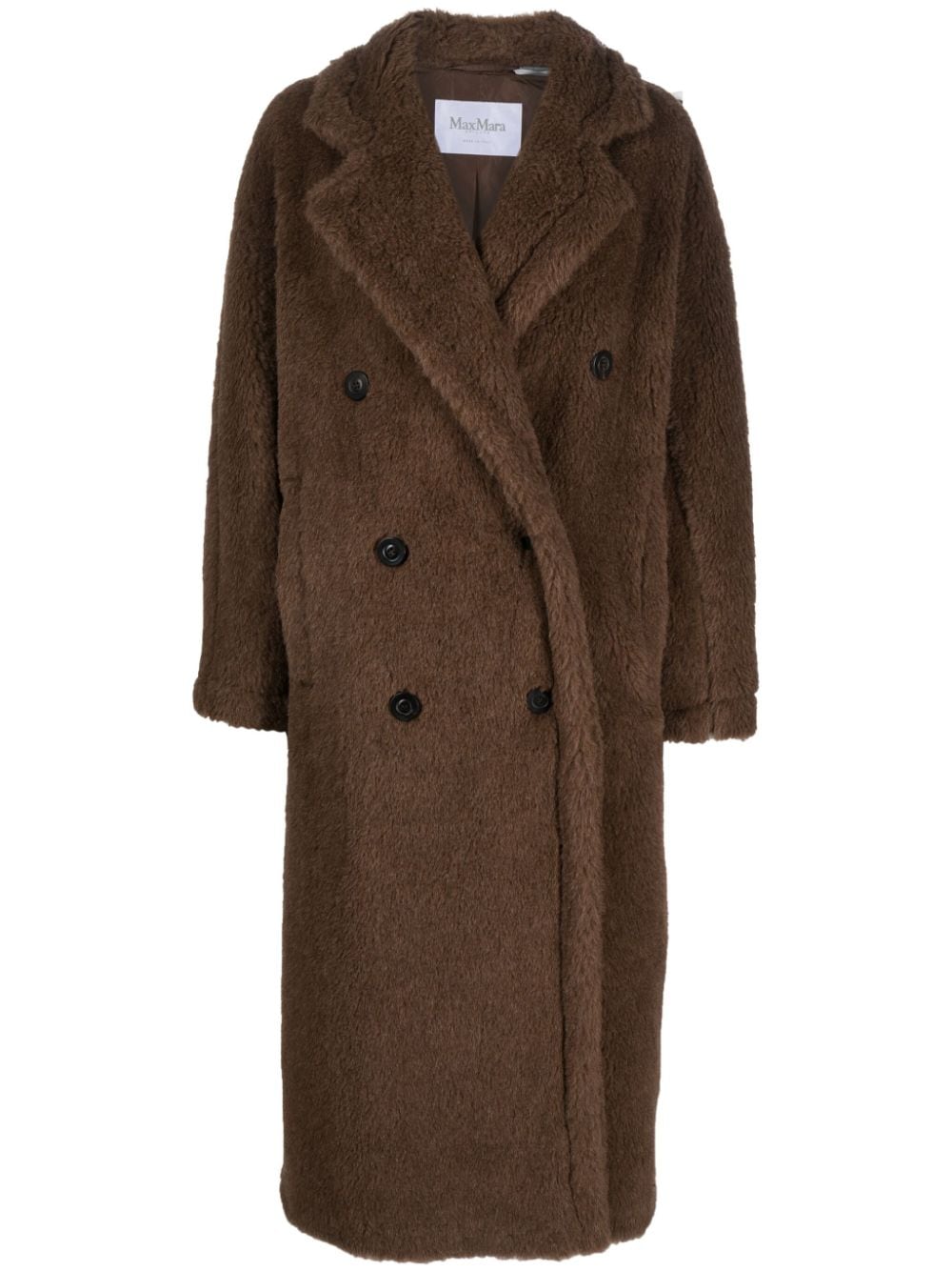 Max Mara double-breasted faux-shearling coat - Brown von Max Mara