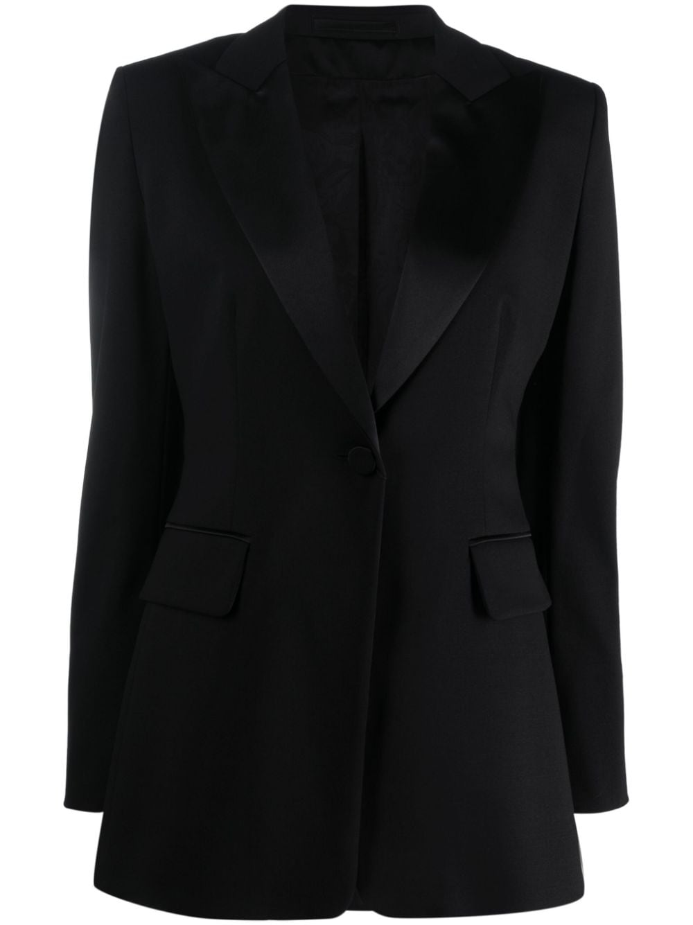 Max Mara single-breasted wool-blend blazer - Black von Max Mara