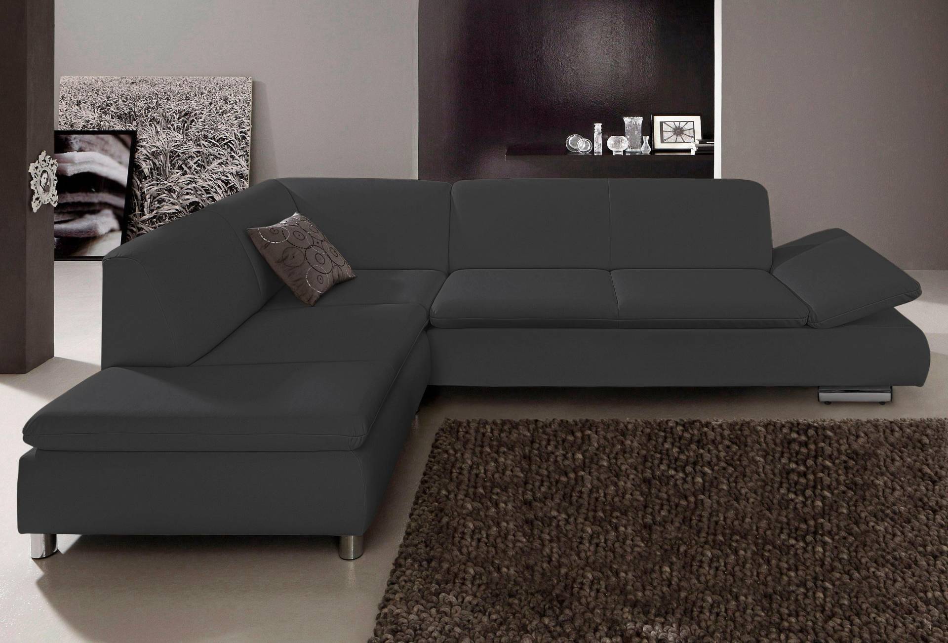 Max Winzer® Ecksofa »Toulouse modern und bequem, aktuelles Design, hoher Sitzkomfort«, mit klappbaren Armlehnen, Breite 237 cm von Max Winzer®