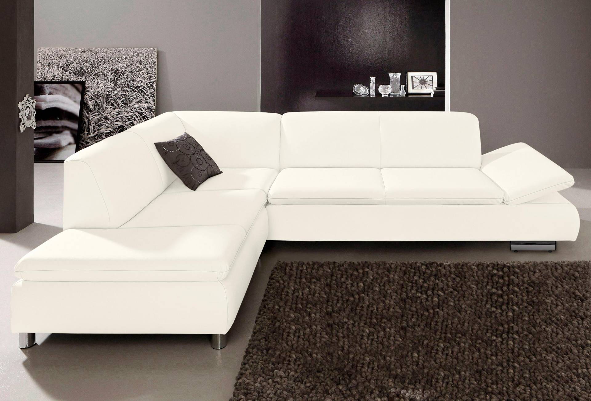 Max Winzer® Ecksofa »Toulouse modern und bequem, aktuelles Design, hoher Sitzkomfort«, mit klappbaren Armlehnen, Breite 237 cm von Max Winzer®