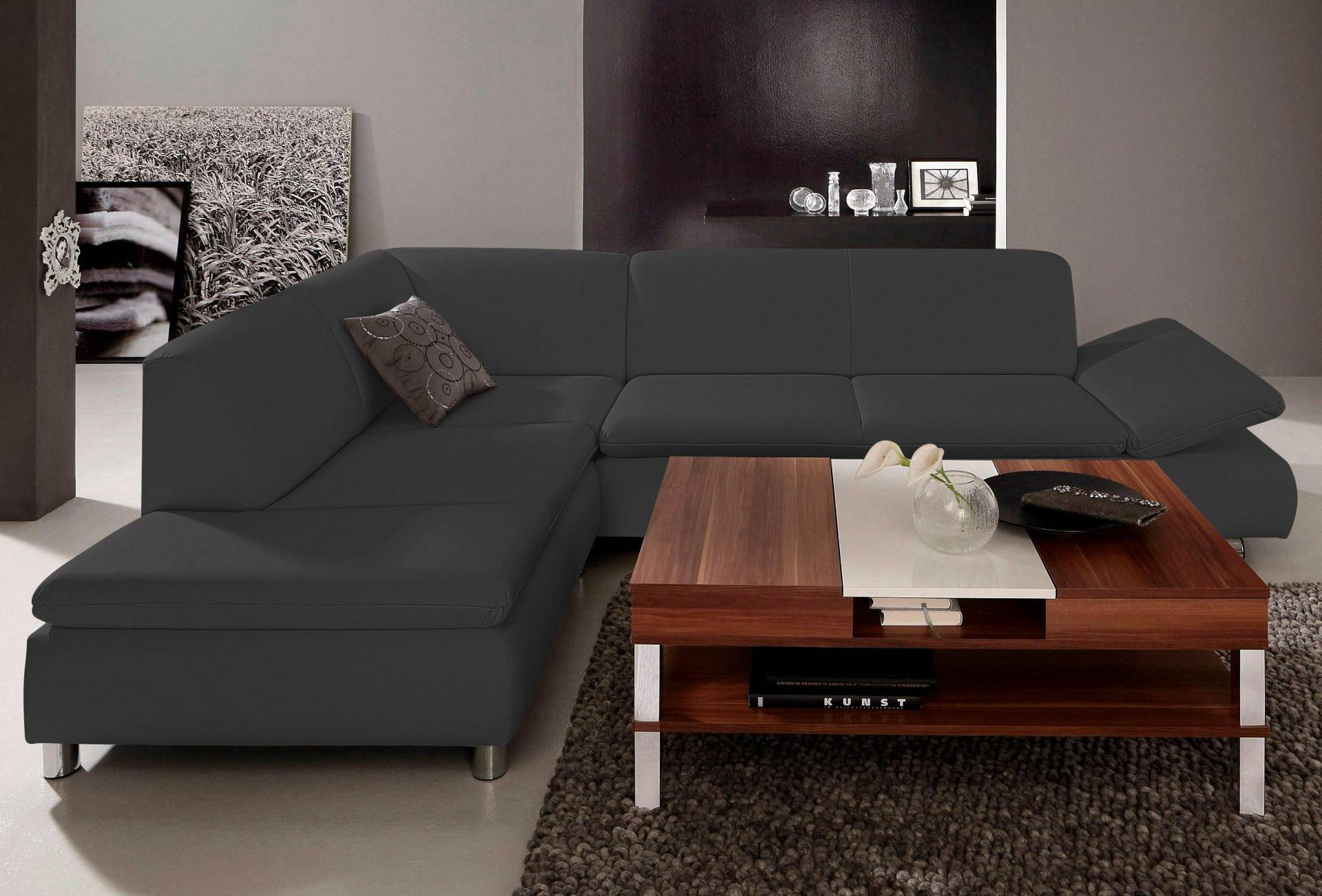 Max Winzer® Ecksofa »Toulouse modern und bequem, aktuelles Design, hoher Sitzkomfort«, mit klappbaren Armlehnen, Breite 271 cm von Max Winzer®