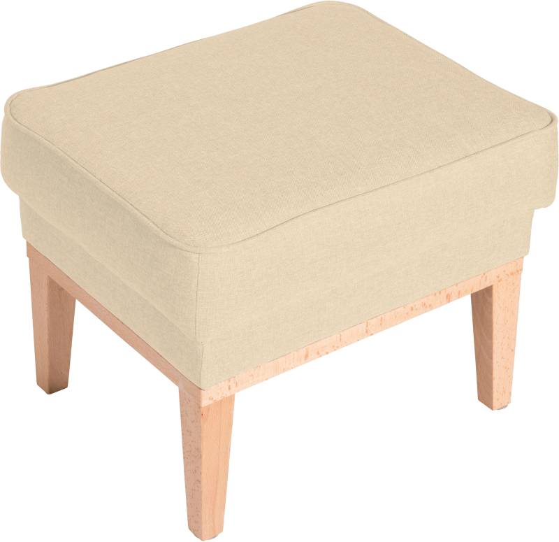 Max Winzer® Hocker »Anthony«, mit umlaufendem Holzsockel & Kedernaht von Max Winzer®