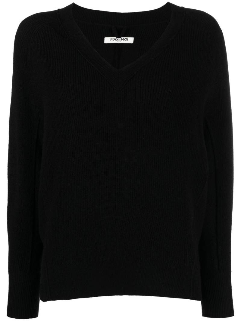 Max & Moi cashmere V-neck jumper - Black von Max & Moi