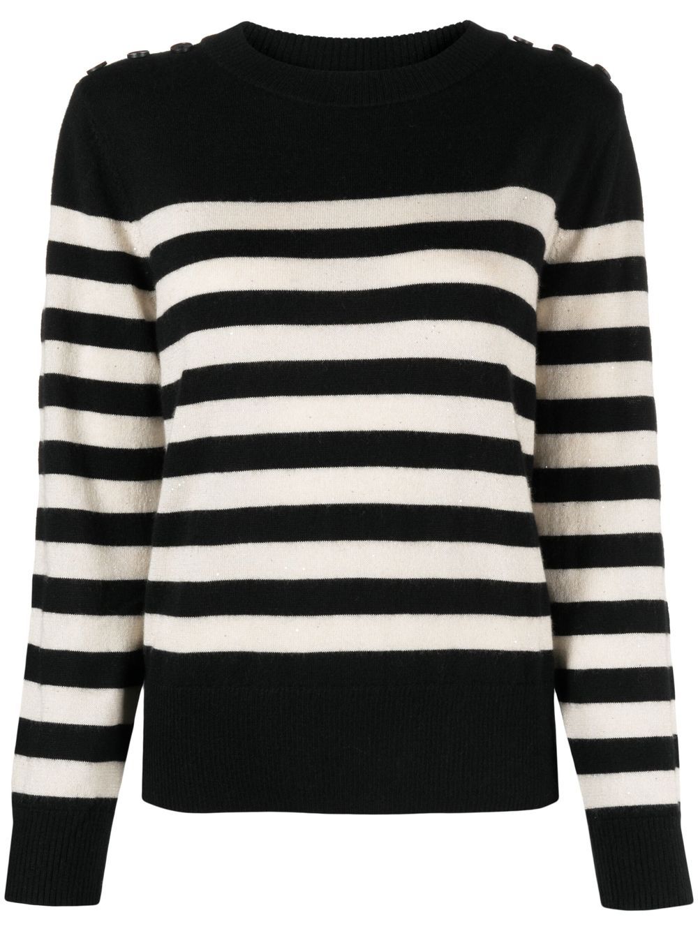 Max & Moi cashmere striped jumper - Black von Max & Moi