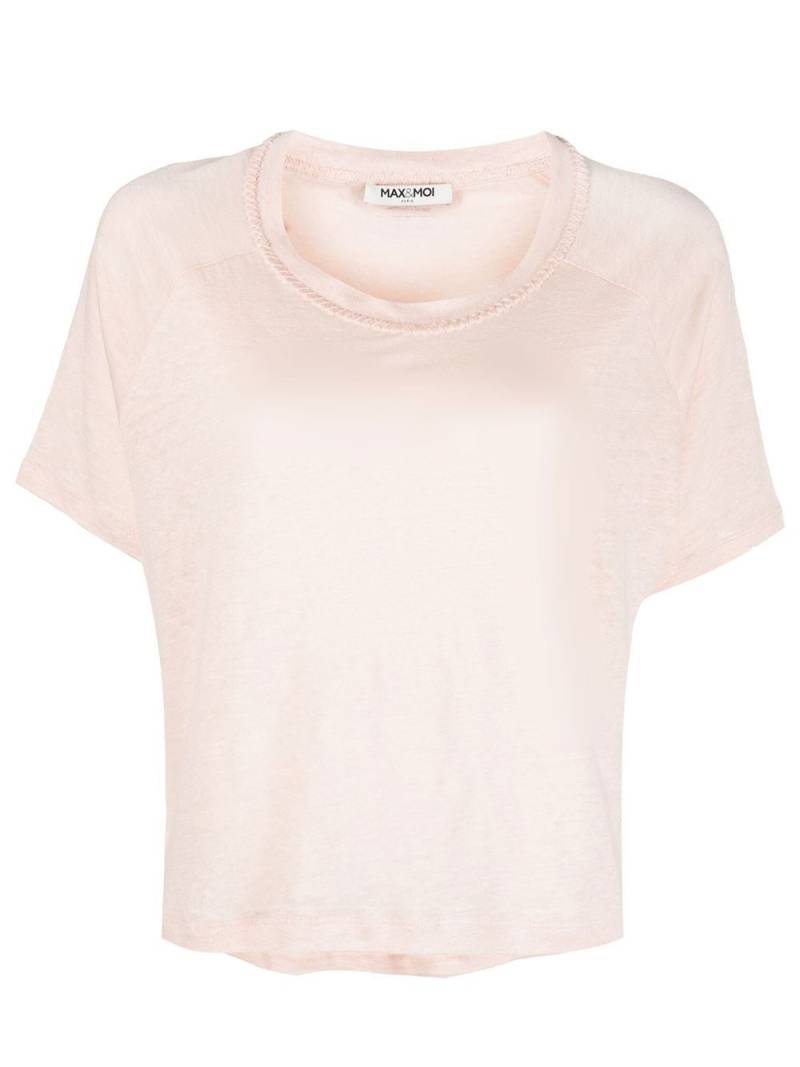 Max & Moi fine-knit round-neck T-shirt - Pink von Max & Moi