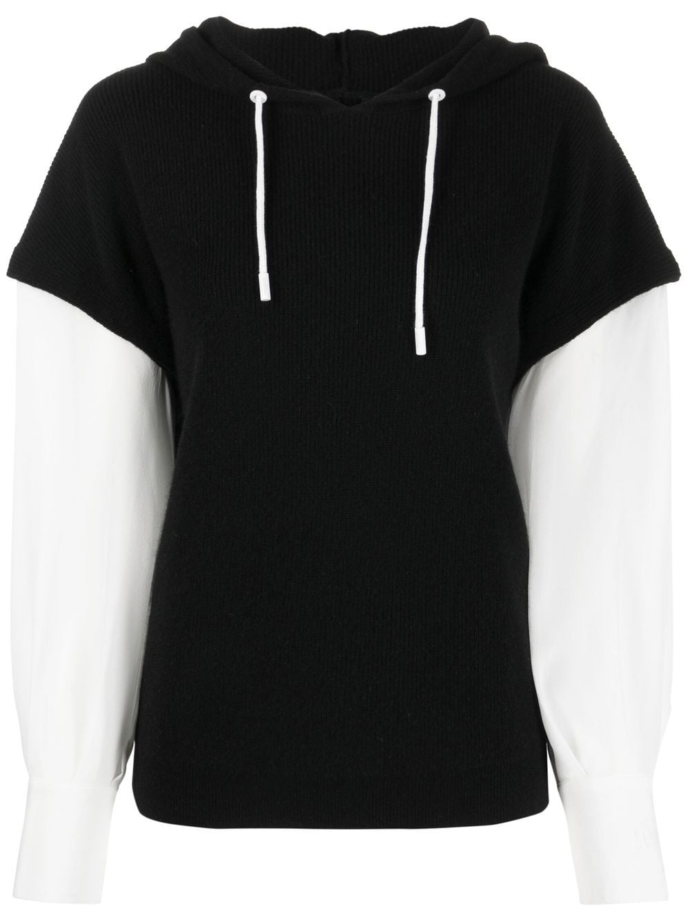 Max & Moi two-tone drawstring hoodie - Black von Max & Moi