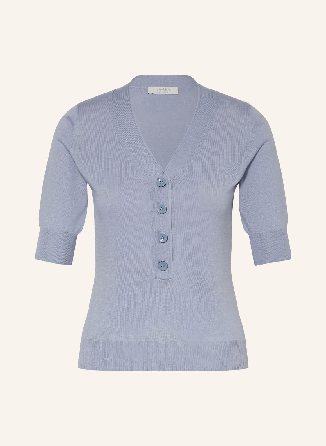 Maxmara Leisure Strickshirt Pepsi Aus Seide blau von MaxMara LEISURE