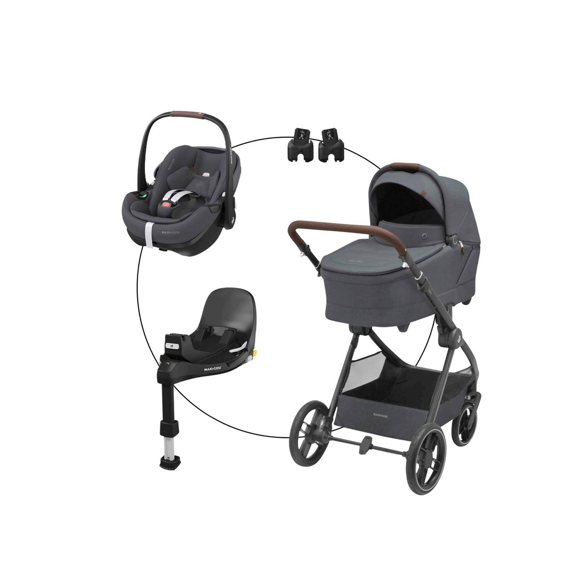 Kombikinderwagen Oxford+ Travel-Set inkl. Babyschale Pebble 360 Pro 2 und Isofix-Basis FamilyFix 360 Pro Kombikinderwagen Oxford+ Travel-Set inkl. Babyschale Pebble 360 Pro 2 und Isofix-Basis FamilyFix 360 Pro von Maxi-Cosi
